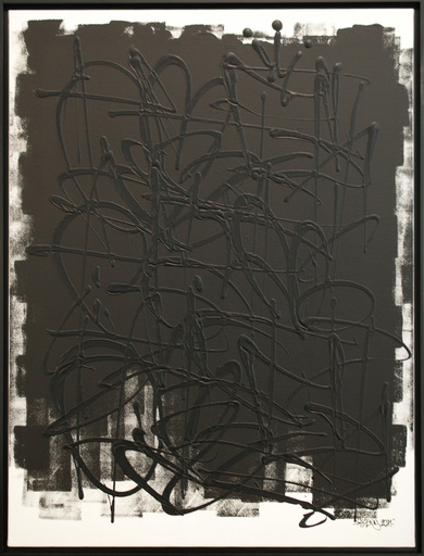 NEBAY - Painting - Noir Sur Black,