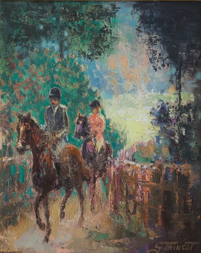 Georges TRINCOT - Gemälde - (15W) AUSRITT