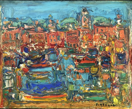 André COTTAVOZ - Gemälde - Saint-Tropez