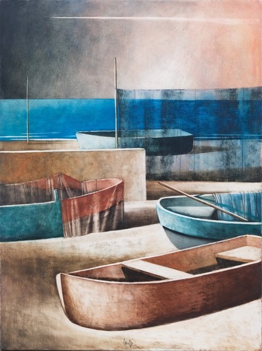 Marcello SCUFFI - Painting - Il mare d'inverno