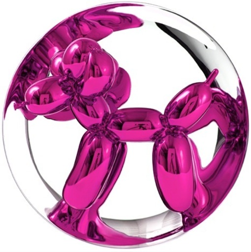 Jeff KOONS - Skulptur Volumen - Balloon Dog (Magenta)