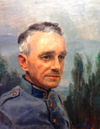 Karl Theophil DICK - Pintura - Soldier portrait
