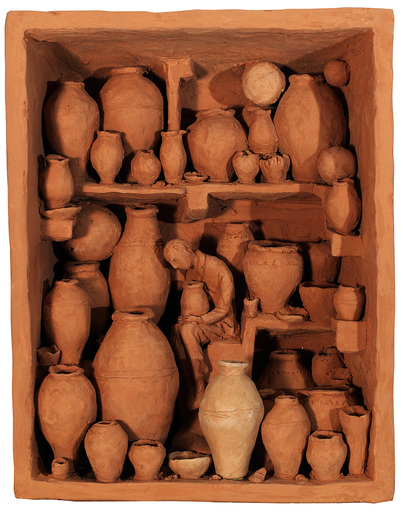 Pino DEODATO - Escultura - Nascosto dietro un vaso