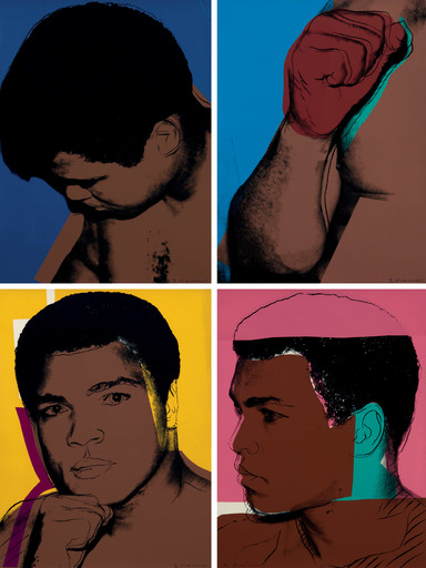 安迪·沃霍尔 - 版画 - Muhammad Ali complete portfolio F&SII.179-182