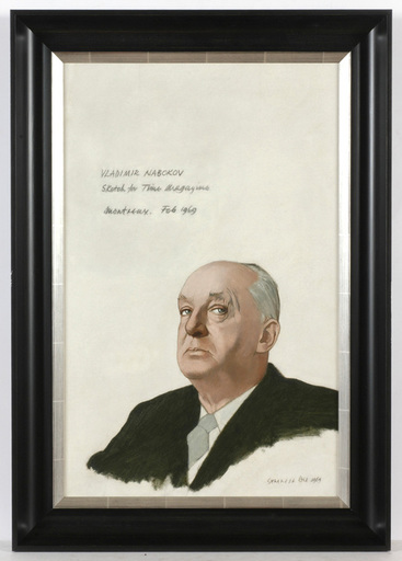 Gérard DE ROSE - Pintura - "Writer Vladimir Nabokov" (portrait from life!)