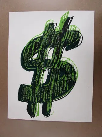 Dollar Sign (Green) by | Andy WARHOL | buy art online | artprice