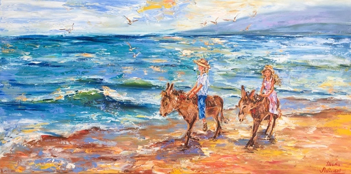 Diana MALIVANI - 绘画 - Walk on Donkeys