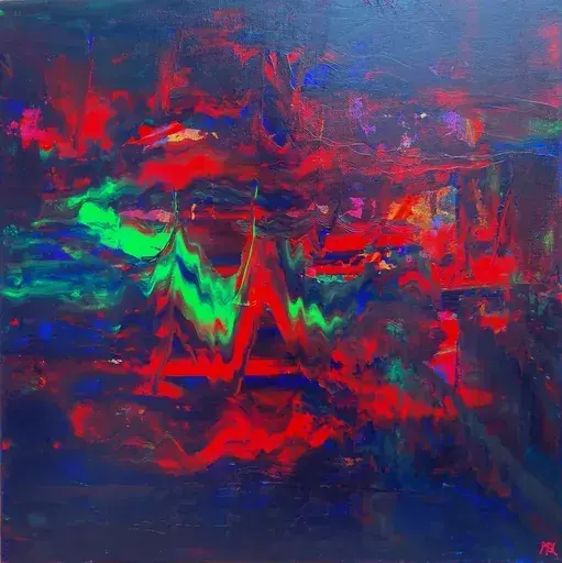 Brigitte MATHÉ - Painting - Abysses