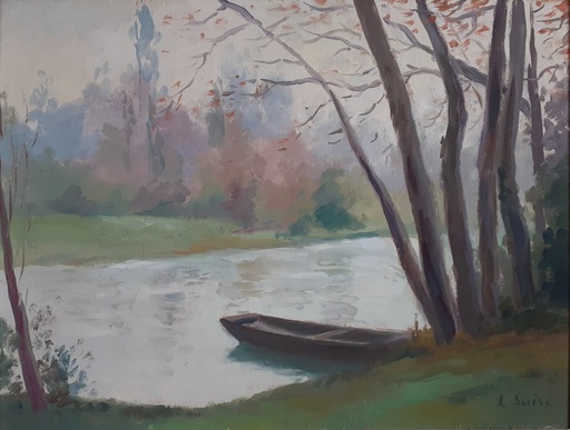 Louis SUIRE - Gemälde - Le Marais Poitevin