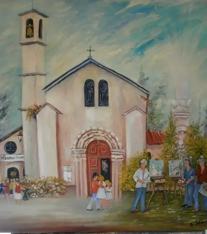 Une Journee Peinture A Valbonne By Jean Claude Lelievre Buy Art Online Artprice