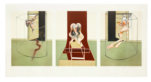 Francis BACON - Estampe-Multiple - Triptych Inspired by Oresteia 
