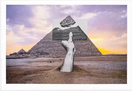 ジェイアール - 版画 - Trompe l'oeil, Greetings from Giza, 22 octobre, 16h44
