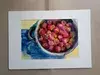 Galina VINDALOVSKAIA - Zeichnung Aquarell - Pink Strawberries