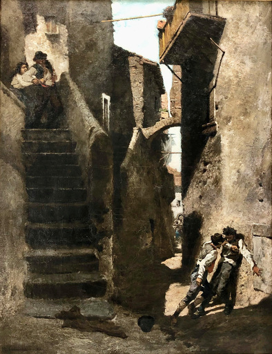 Michele CAMMARANO - Painting - Scena Drammatica