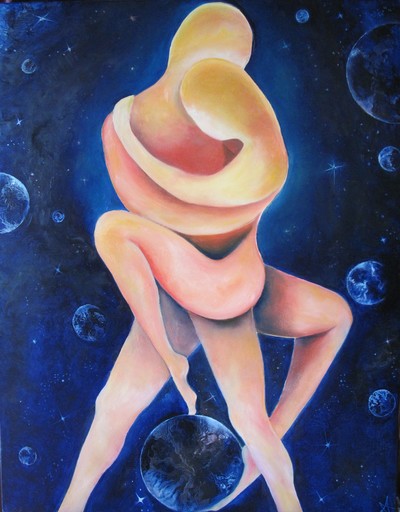Anne Marie DELABY - Gemälde - Cosmic Tango