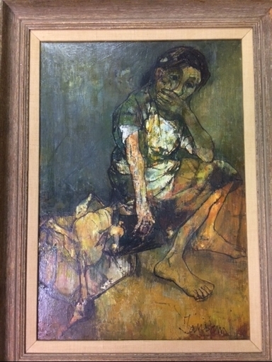 Jean JANSEM - Pintura - Seated woman