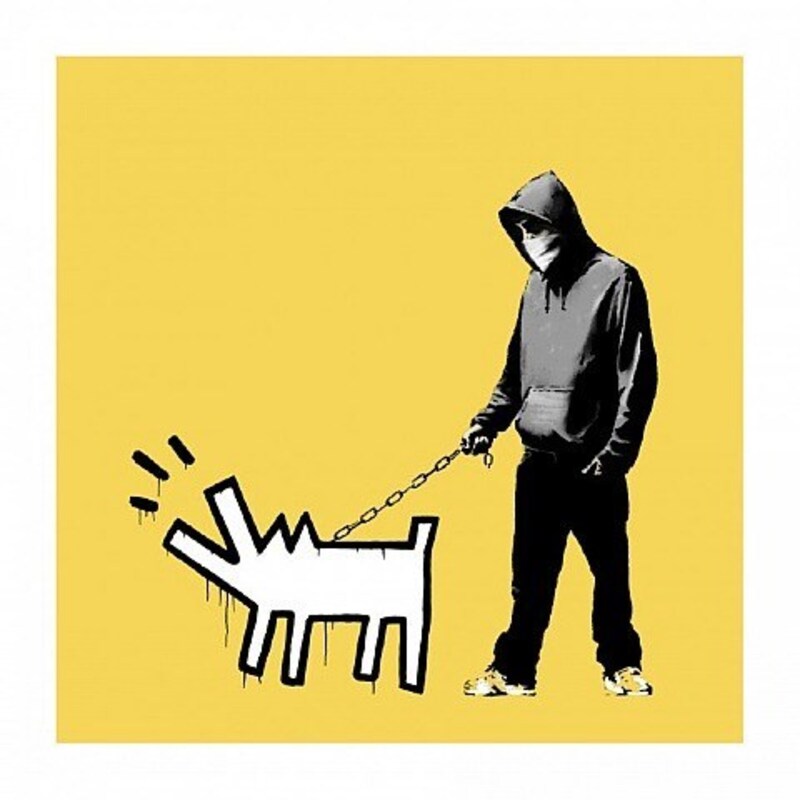Choose Your Weapon Soft Yellow By Banksy Buy Art Online Artprice