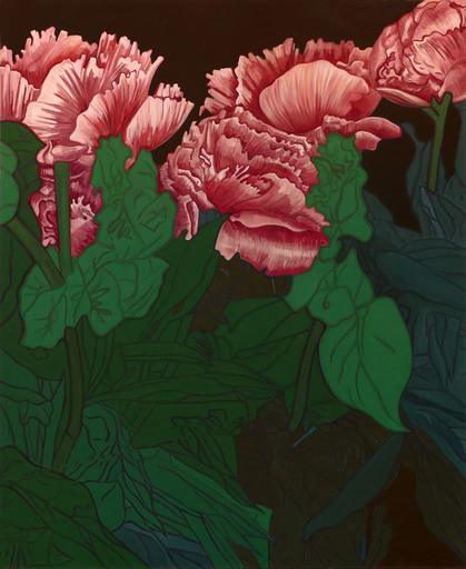 Hubert SCHMALIX - Peinture - Flowers, „Peonies, Majestic“