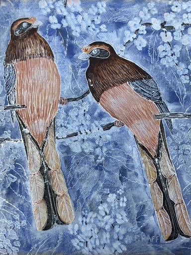 Pierre RAFFY - Disegno Acquarello - Les oiseaux