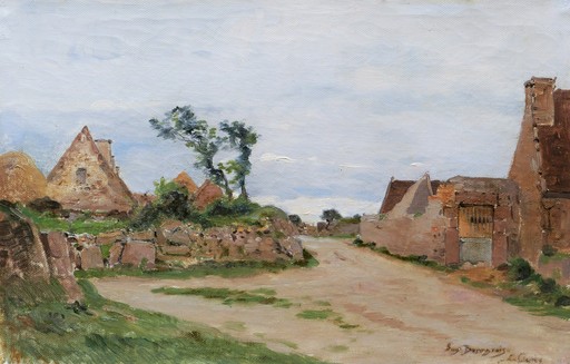 Eugène BOURGEOIS - Painting - Paysage à La Clarté