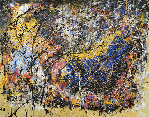 Jean-Jacques MARIE - Gemälde - Abstraction lyrique série A487