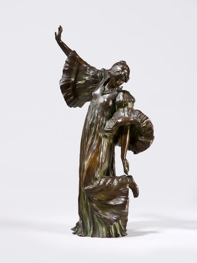 Agathon LÉONARD - Skulptur Volumen - “DANSEUSE AU COTHURNE”, CIRCA 1901