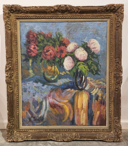 Nicolas TARKHOFF - Painting - Flowers 