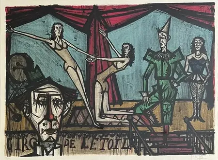 ベルナール・ビュッフェ【LE CIRQUE-Acrobates】 Le Cirque de l' Étoile by | Bernard BUFFET | buy art online | artprice
