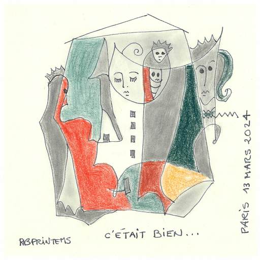 Reine BUD-PRINTEMS - Drawing-Watercolor - C'ETAIT BIEN