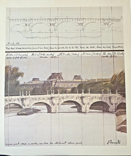 CHRISTO - Print-Multiple - The Pont Neuf Wrapped / Project For Paris