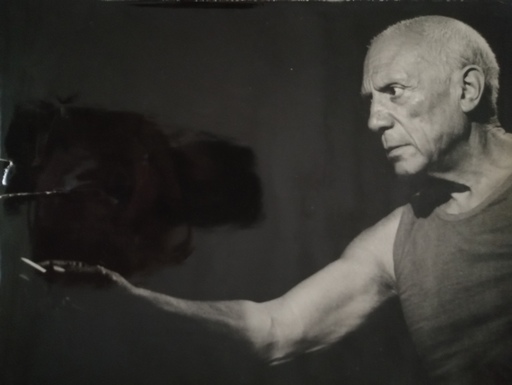 André VILLERS - Fotografie - Picasso  peignant