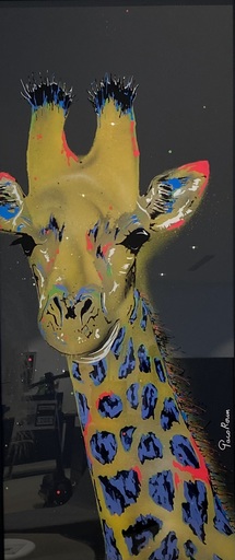 PACO ROUM - Gemälde - Space Girafe