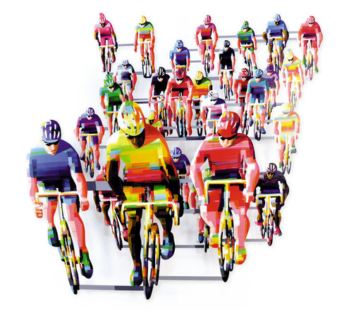 David GERSTEIN - Escultura - Tour de France (frontal)
