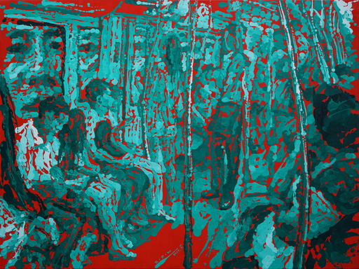 ZHAO Dewei - Painting -  Public Transport Series - Inside and Outside