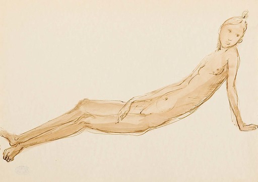 Georg EHRLICH - Drawing-Watercolor - Anmutige