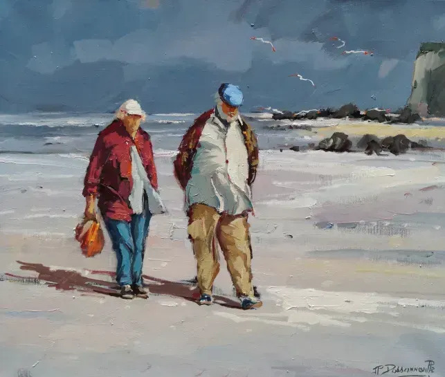 Wallpaper Personnages Sur La Plage By Jean Pierre Dassonneville Buy Art Online Artprice For iPhone Free
