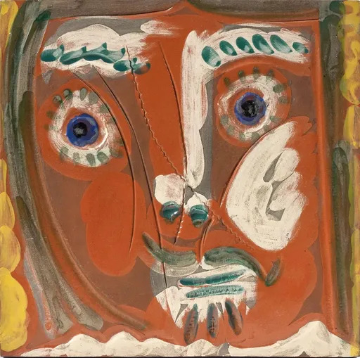 Pablo PICASSO - Cerámica - Visage de femme "Pomone"