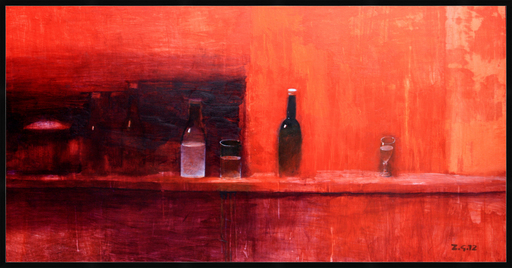 Zurab GIKASHVILI - Pintura - Still life in red