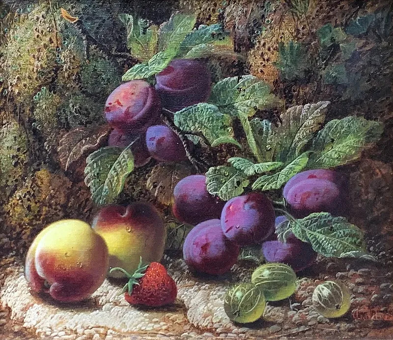 Still Life of Fruits (Pair) by Oliver CLARE buy art online artprice