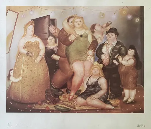 Fernando BOTERO - Print-Multiple - La casa de Raquel Vega