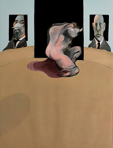 Francis BACON - Stampa-Multiplo - Central Panel, from: Triptych 1974-1977
