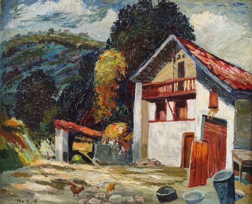 Maurice VAGH WEINMANN - Gemälde - Cour de ferme