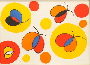 Alexander CALDER - Stampa-Multiplo - Composition X, from the elementary memory