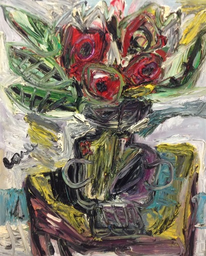 Thierry LOULÉ - Gemälde - Ceci n'est pas un bouquet