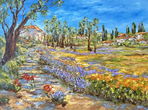 Diana MALIVANI - Painting - Printemps en Provence
