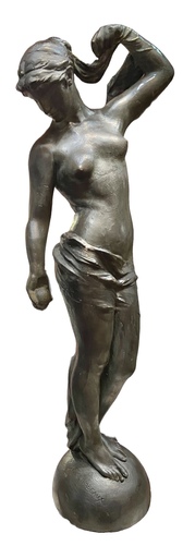 Jef LAMBEAUX - Sculpture-Volume - Femme au drap 