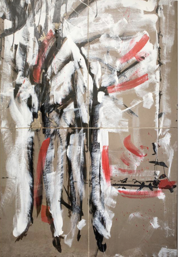 Mario SCHIFANO - Painting - Deflagrazione londinesi