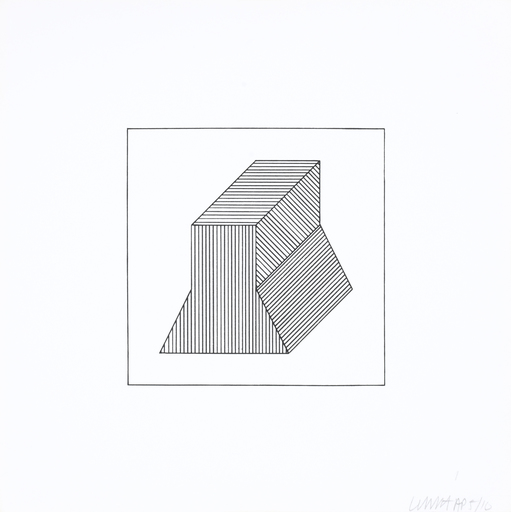 Sol LEWITT - Estampe-Multiple - Twelve Forms Derived From a Cube 38