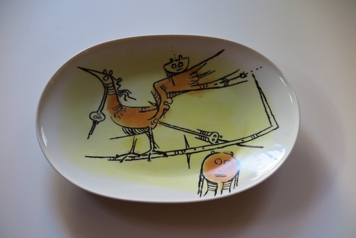 Wifredo LAM - Céramique - Porcelana di Albisola - 15" platter