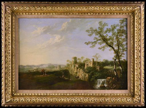 Giuseppe ZAIS - 绘画 - Italian Landscape attributed to Giuseppe Zais